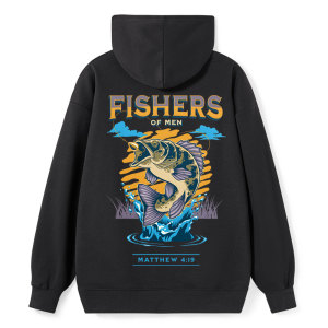 Image of Fishers Of Men Matthew 4:19 Christian Hoodie