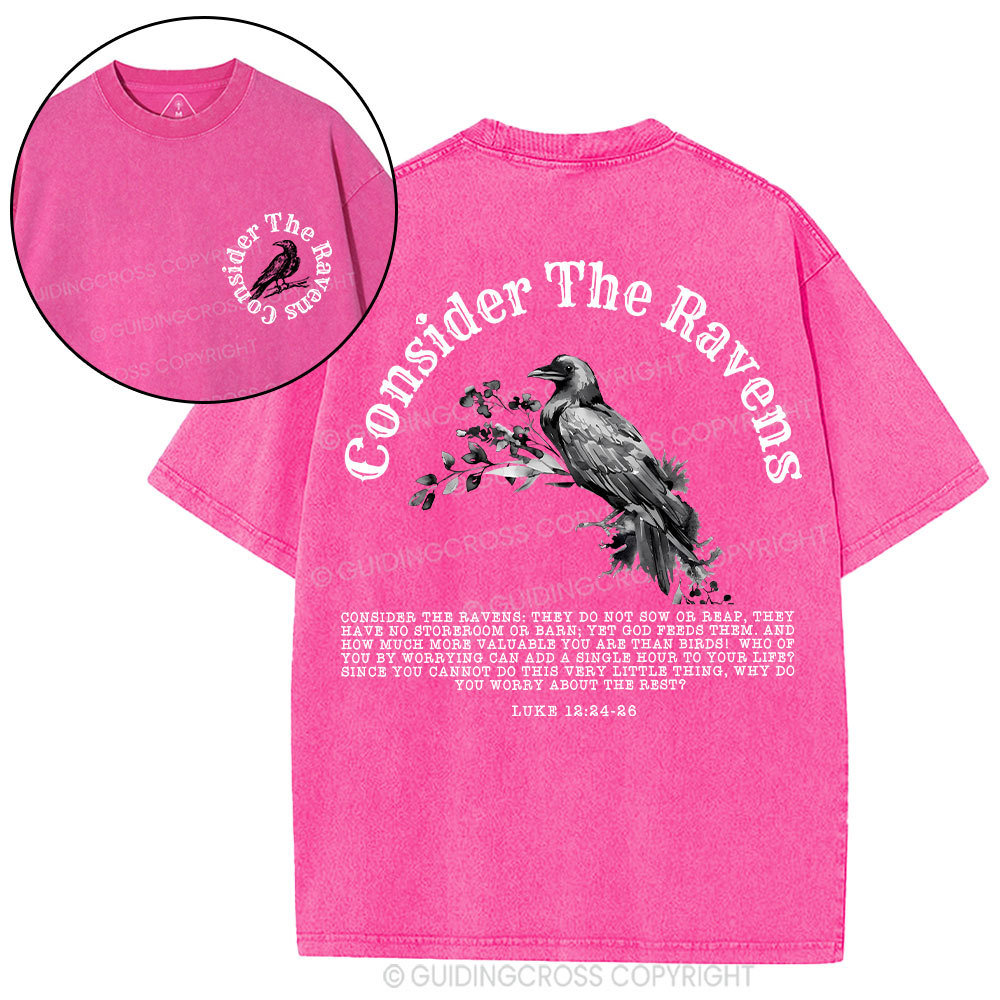 Consider The Ravens Christian Washed T-Shirt