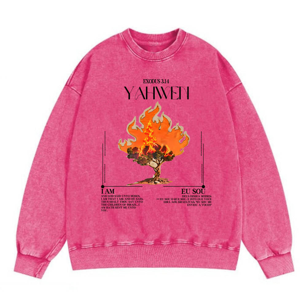 YAHWEH Christian Washed Sweatshirt