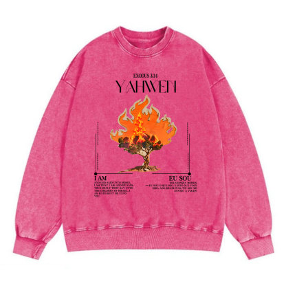 YAHWEH Christian Washed Sweatshirt