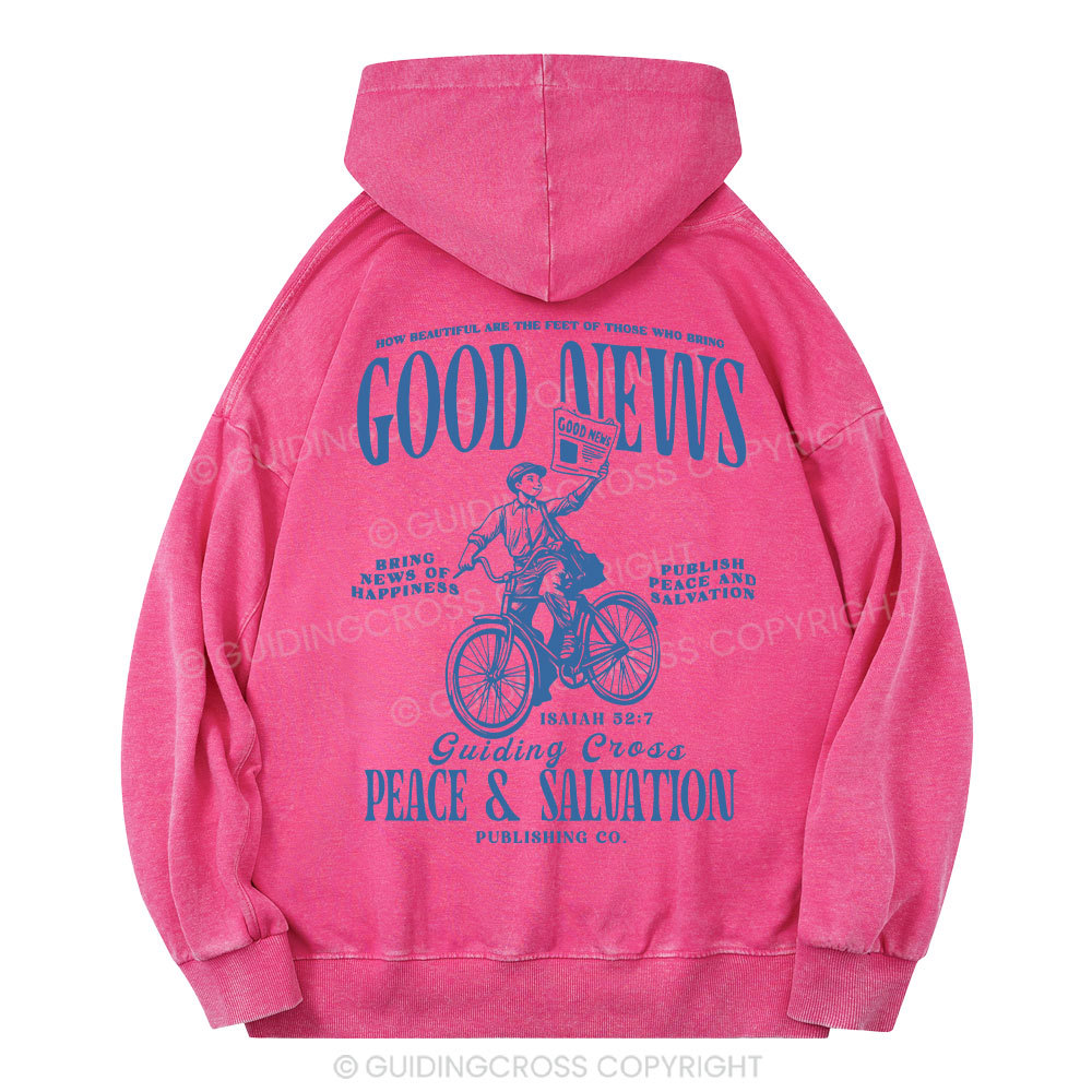Good News Christian Washed Hoodie