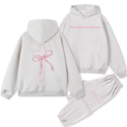 Cross Christian Fleece Hoodie Set