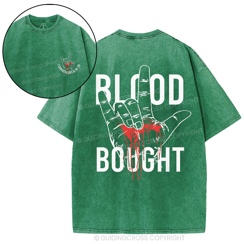 Blood Bought Christian Washed T-Shirt