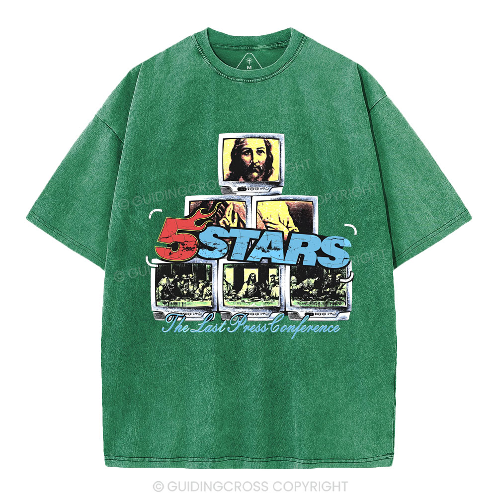 The Last Press Conference Christian Washed T-Shirt