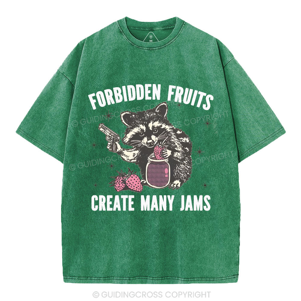 Forbidden fruits create many jams Christian Washed T-Shirt