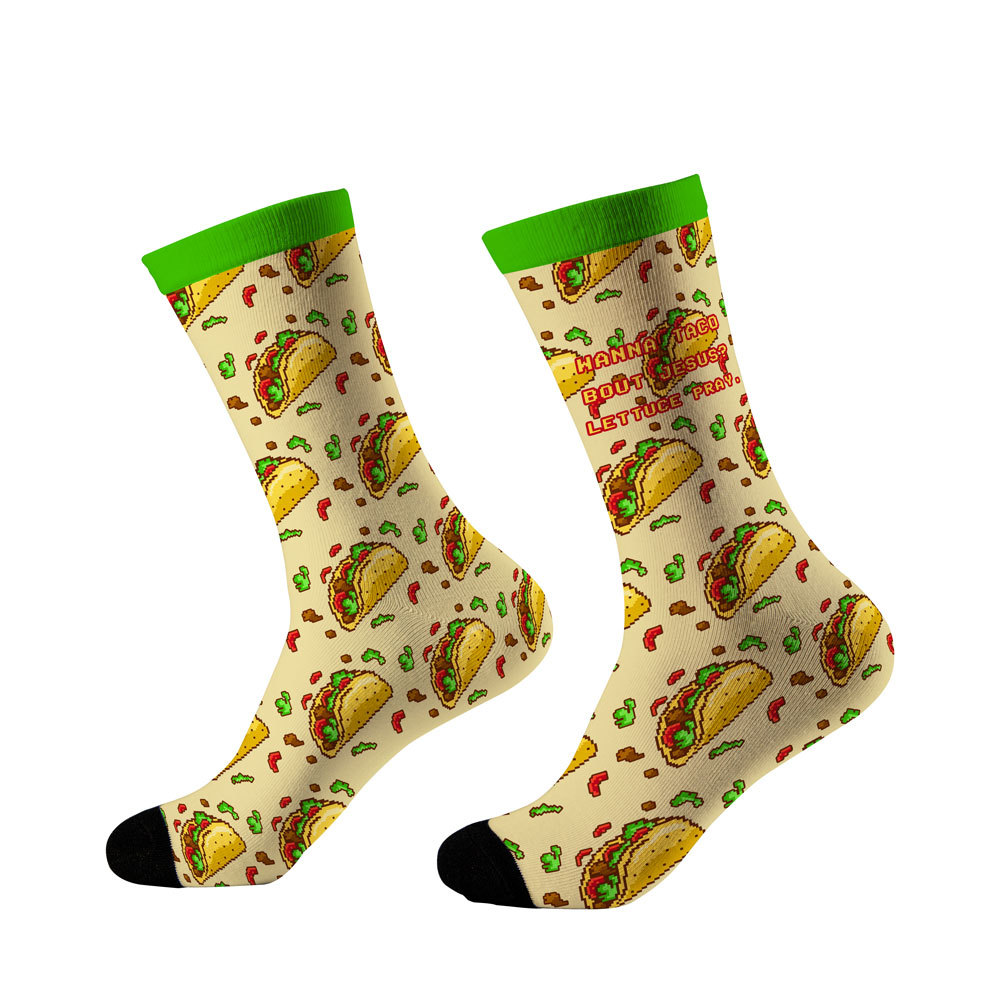 Wanna Taco Bout  Jesus Christian Socks