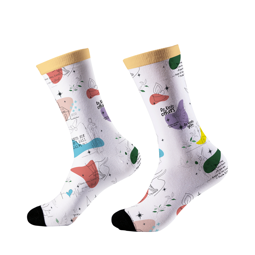 When I Am Afraid Christian Socks