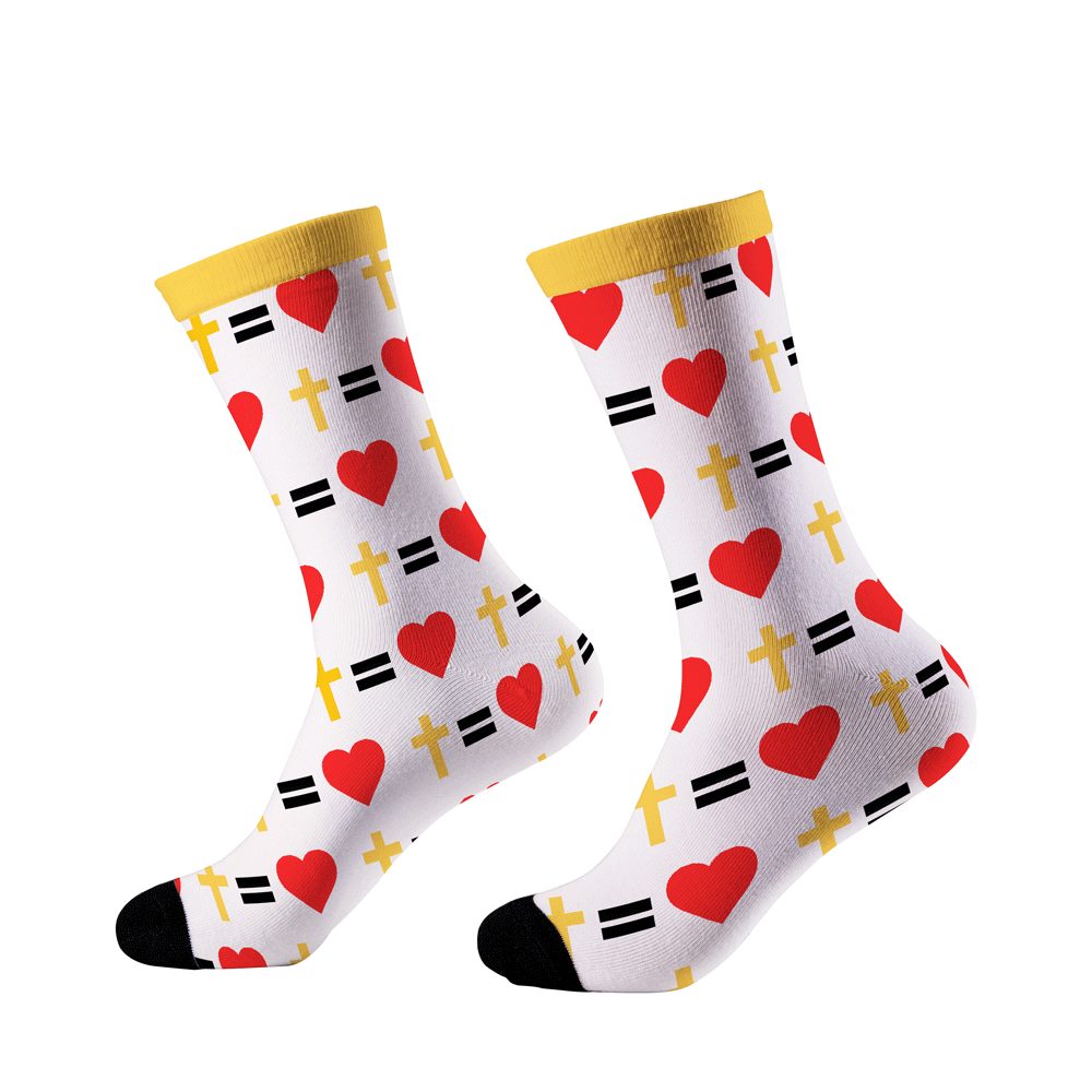 Cross In My Heart Christian Socks