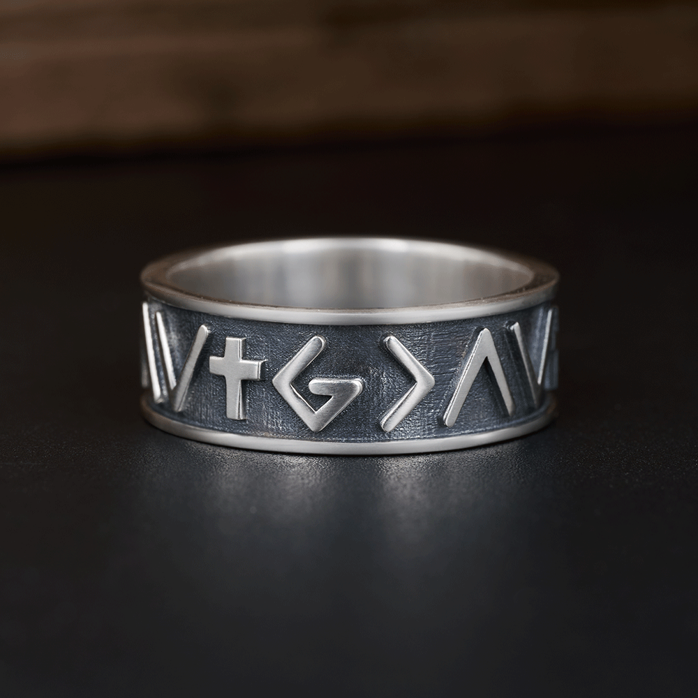 God Is Greater Than The Highs and Lows Sterling Silver Band Ring