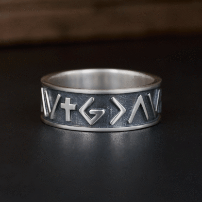 God Is Greater Than The Highs and Lows Sterling Silver Band Ring