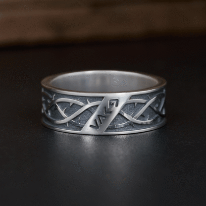 Crown of Thorns Christian Sterling Silver Band Ring