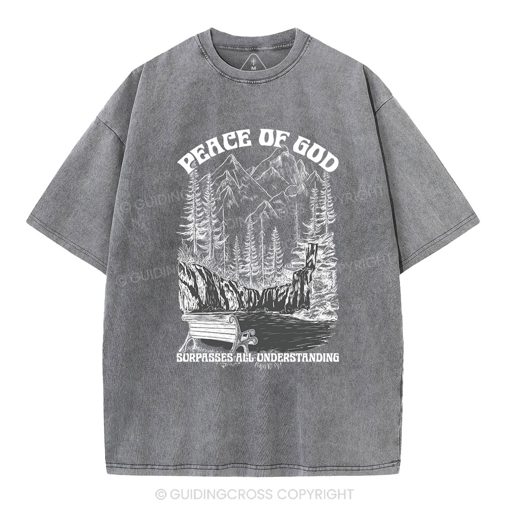 Peace Of God Christian Washed T-Shirt