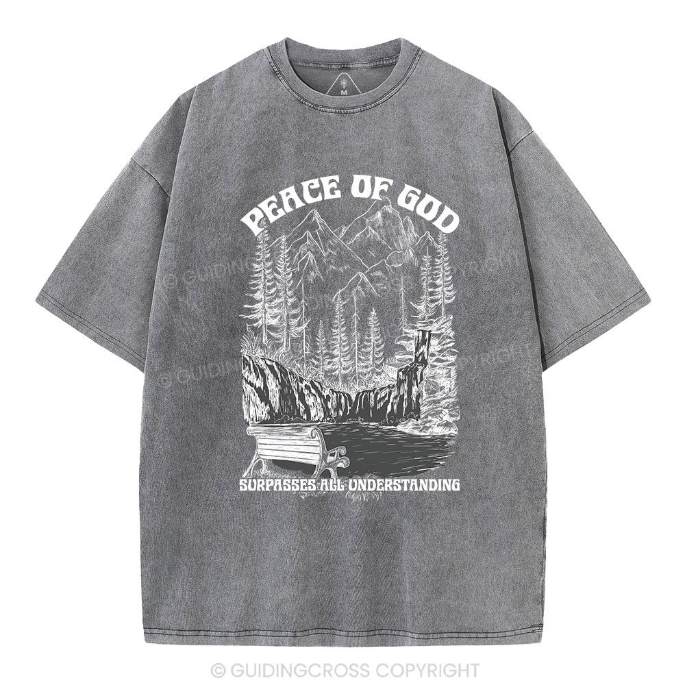 Peace Of God Christian Washed T-Shirt