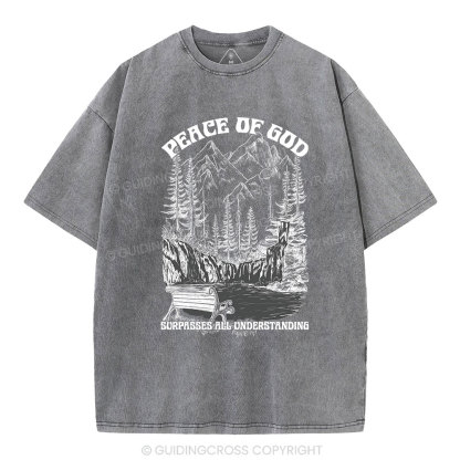 Peace Of God Christian Washed T-Shirt