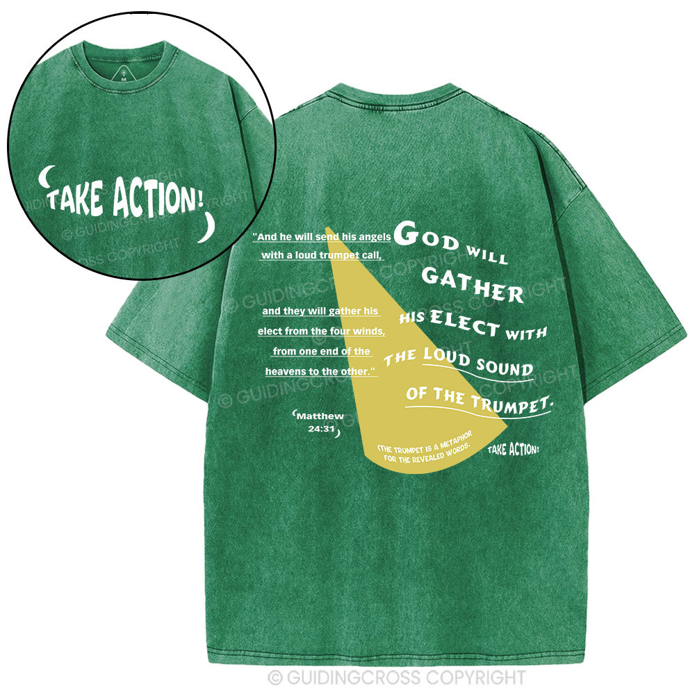 Take Action Christian Washed T-Shirt