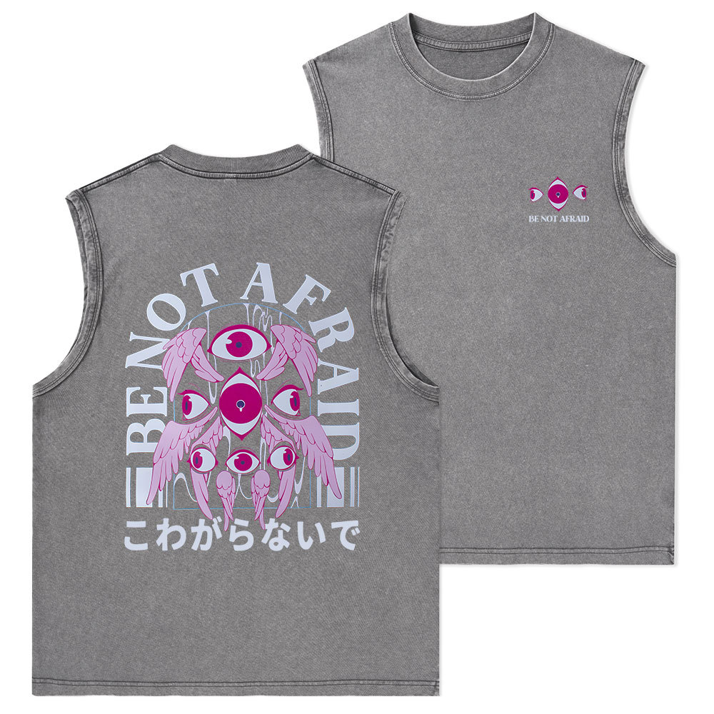 Be Not Afraid Christian Washed sleeveless Tee