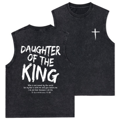 Daughter Of The King Christian Washed sleeveless Tee