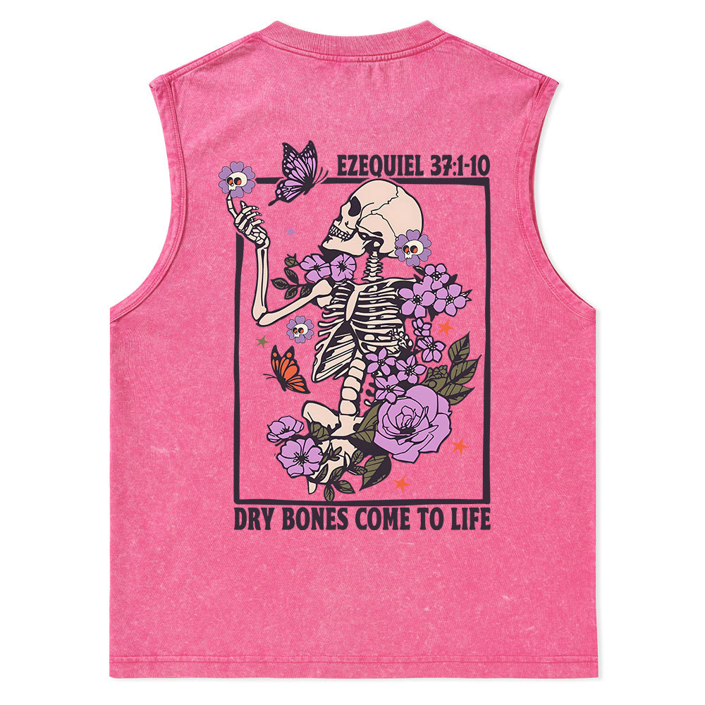 Dry Bones Come To Life Christian Washed sleeveless Tee