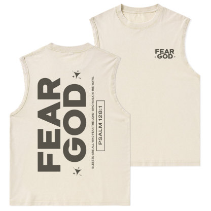 Fear God Christian Washed sleeveless Tee
