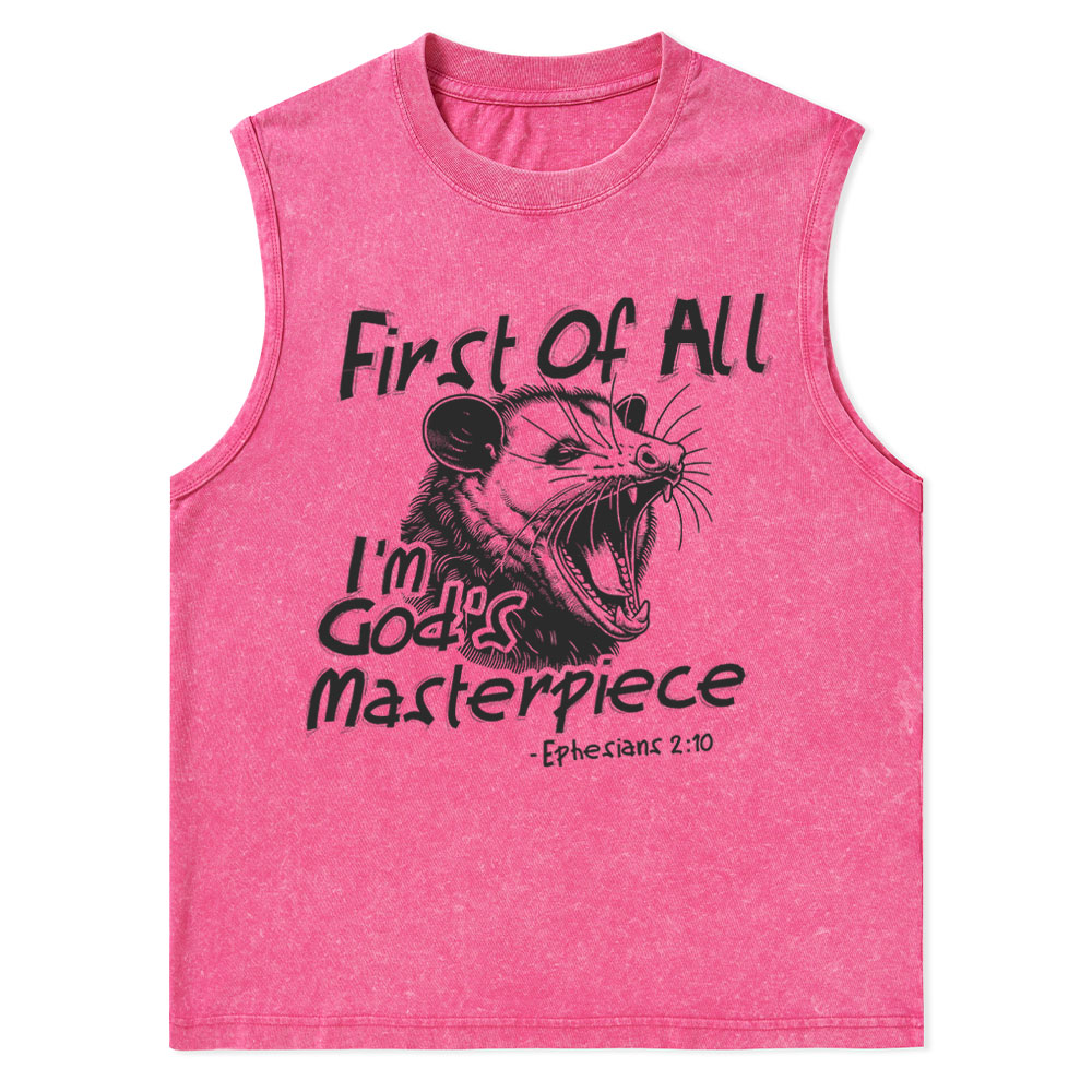 I Am His Christian Washed sleeveless Tee Sale - GuidingCross