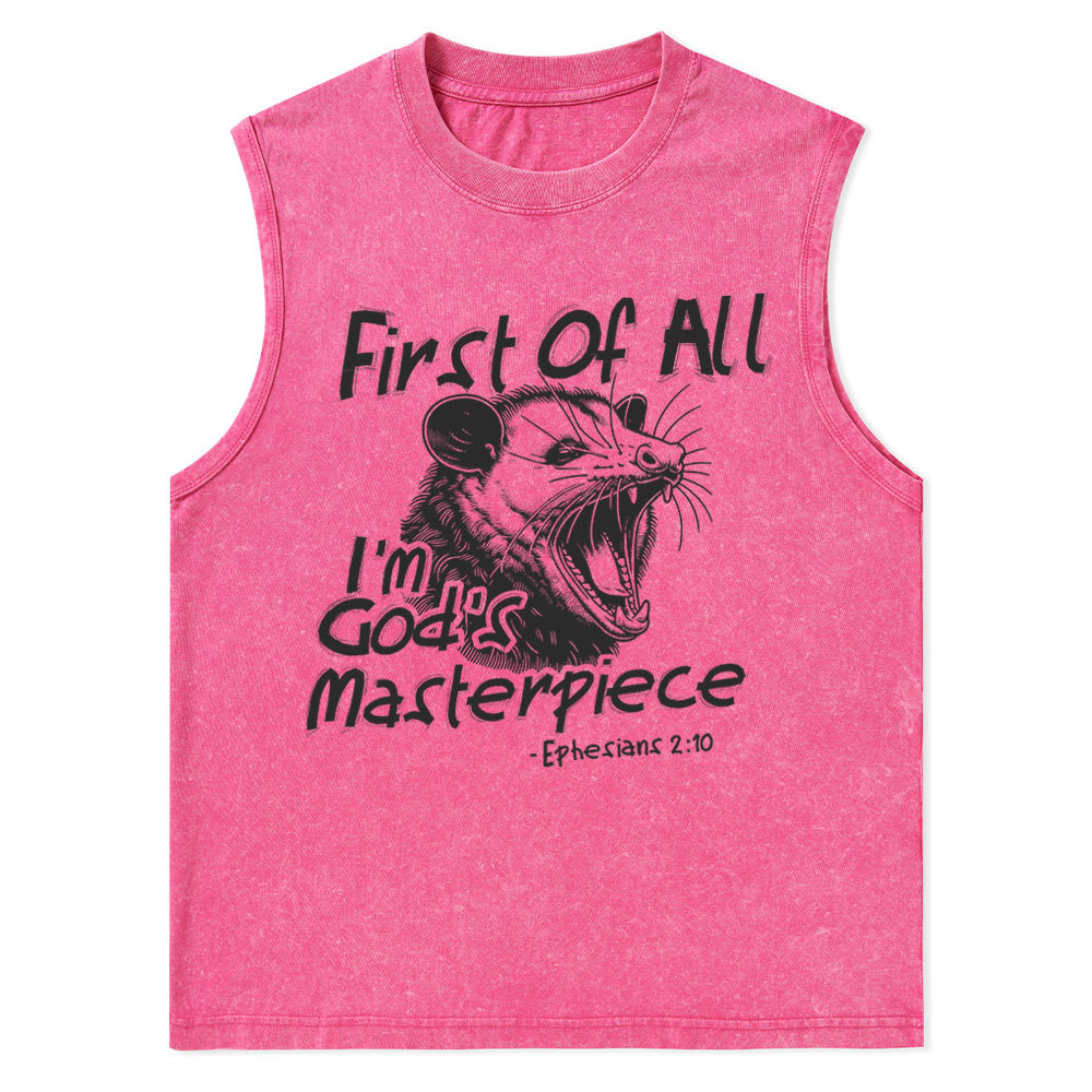 I Am His Christian Washed sleeveless Tee Sale - GuidingCross