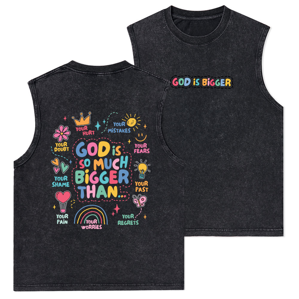 I Am His Christian Washed sleeveless Tee Sale - GuidingCross