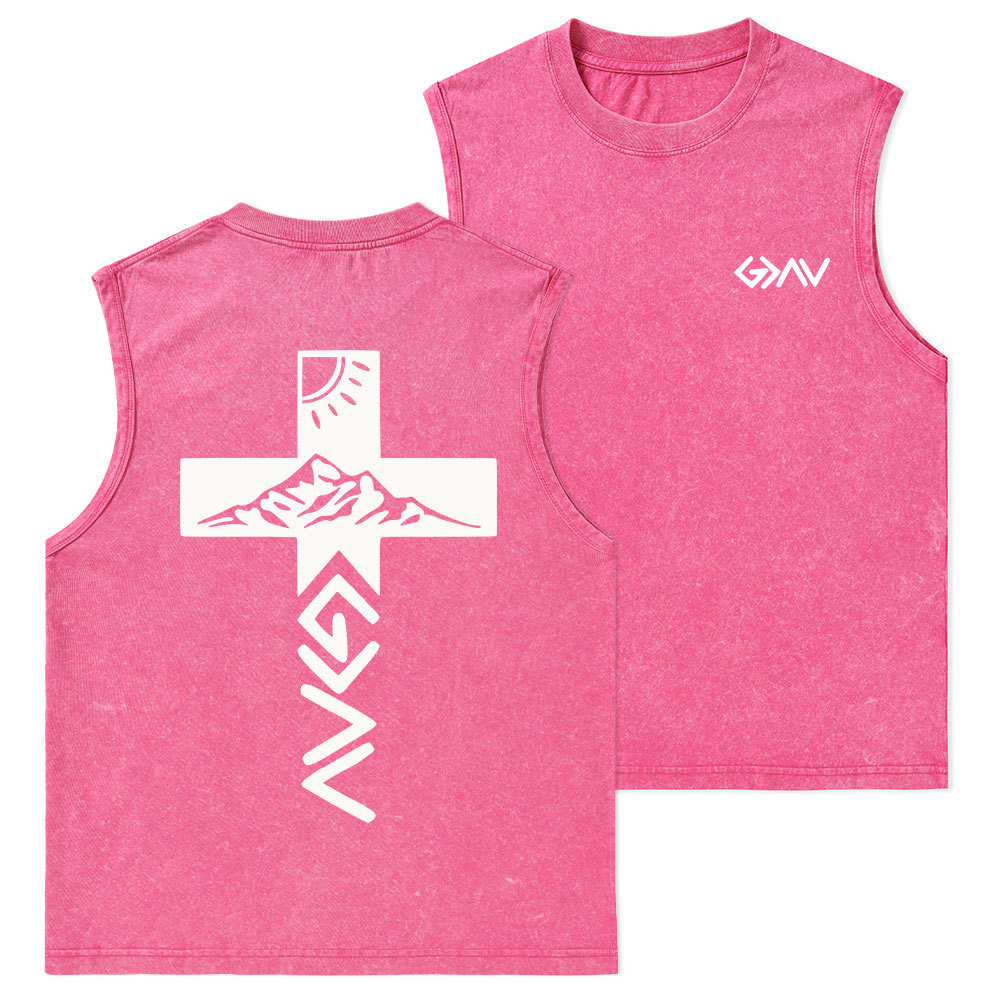 I Am His Christian Washed sleeveless Tee Sale - GuidingCross