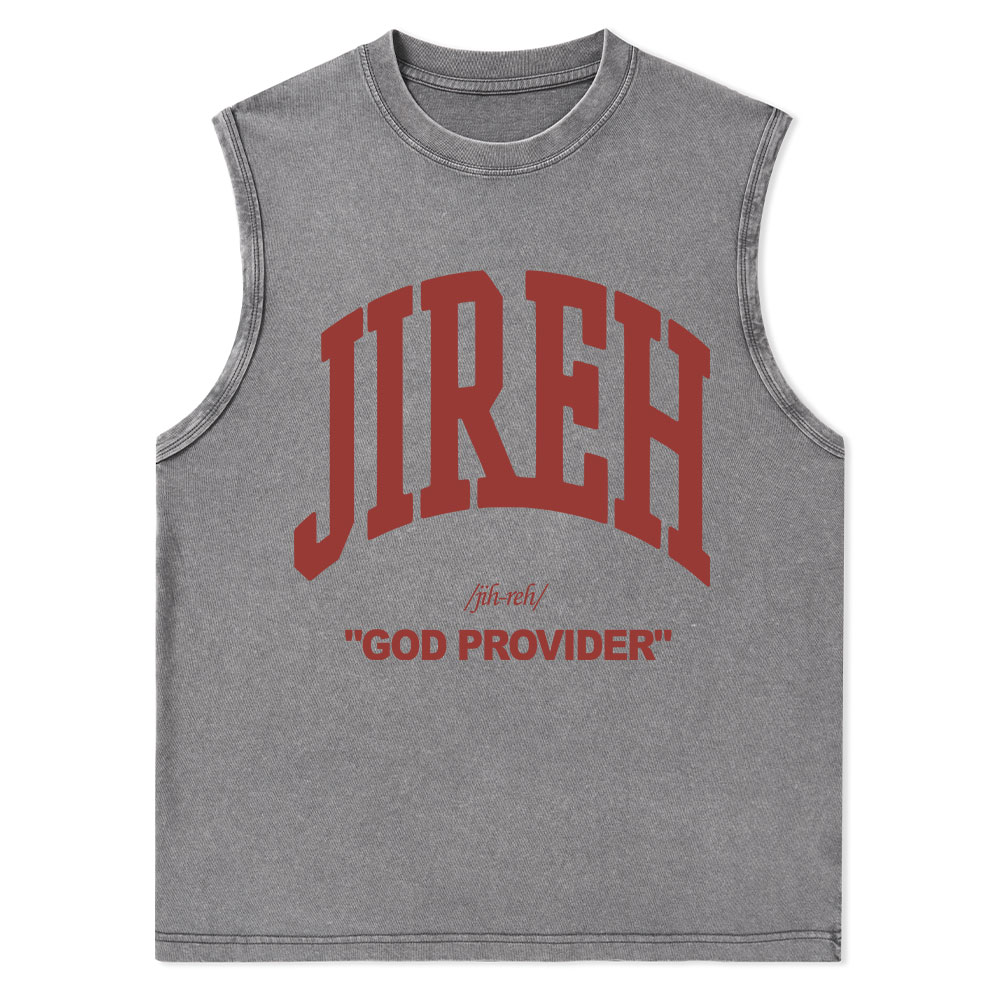 Jireh Christian Washed sleeveless Tee