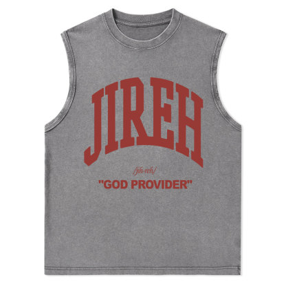 Jireh Christian Washed sleeveless Tee