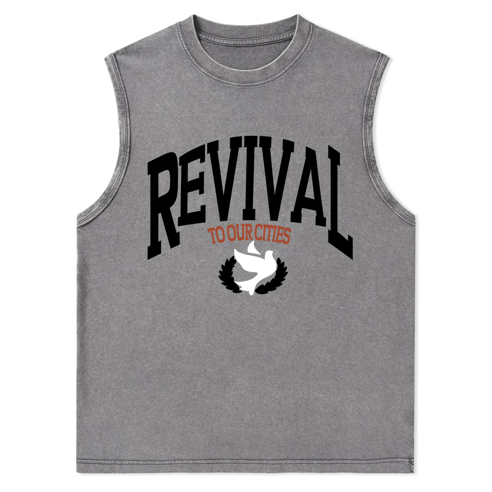 Revival Christian Washed sleeveless Tee