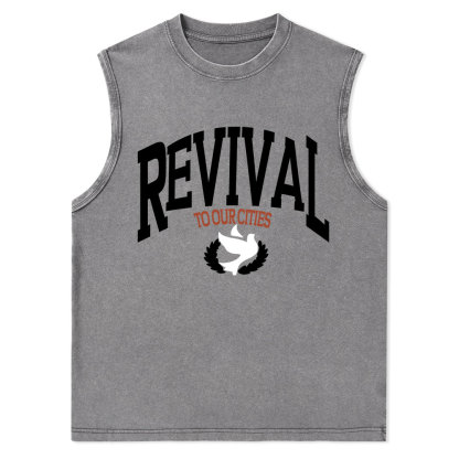 Revival Christian Washed sleeveless Tee