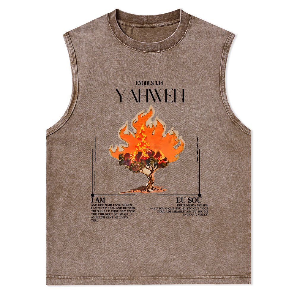 I Am His Christian Washed sleeveless Tee Sale - GuidingCross