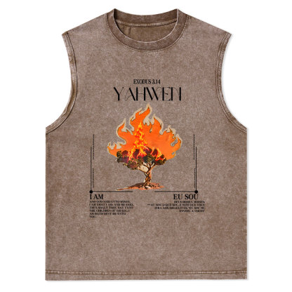 YAHWEH Christian Washed sleeveless Tee