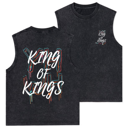 YHWH King Of Kings Christian Washed sleeveless Tee