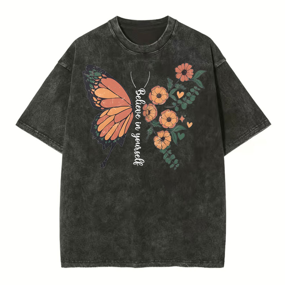 Believe In Yourself Christian Washed T-Shirt