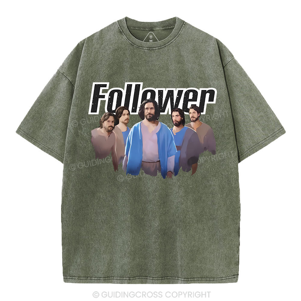 Follower Christian Washed T-Shirt