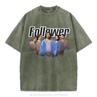 Follower Christian Washed T-Shirt