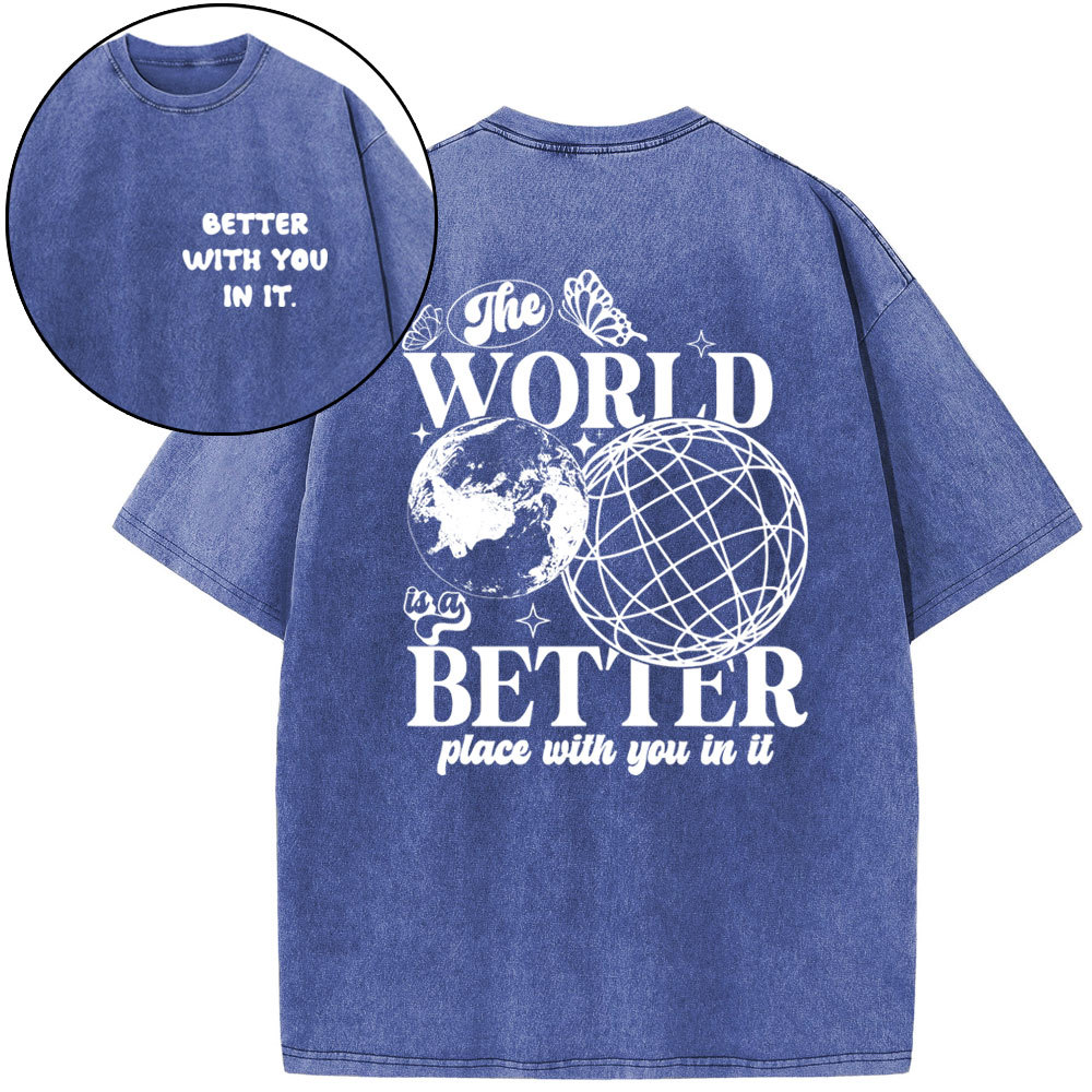 Better With You In It Christian Washed T-Shirt