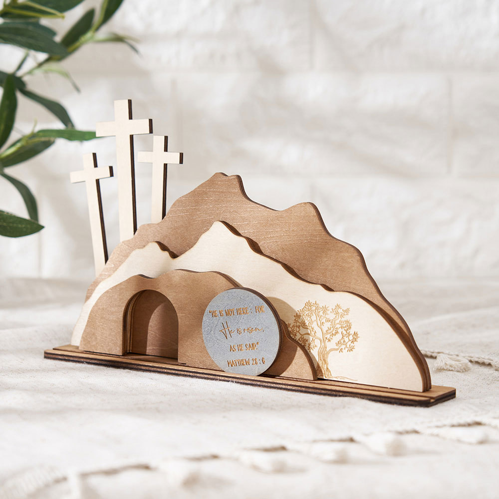 Empty Tomb Wooden Easter Decor