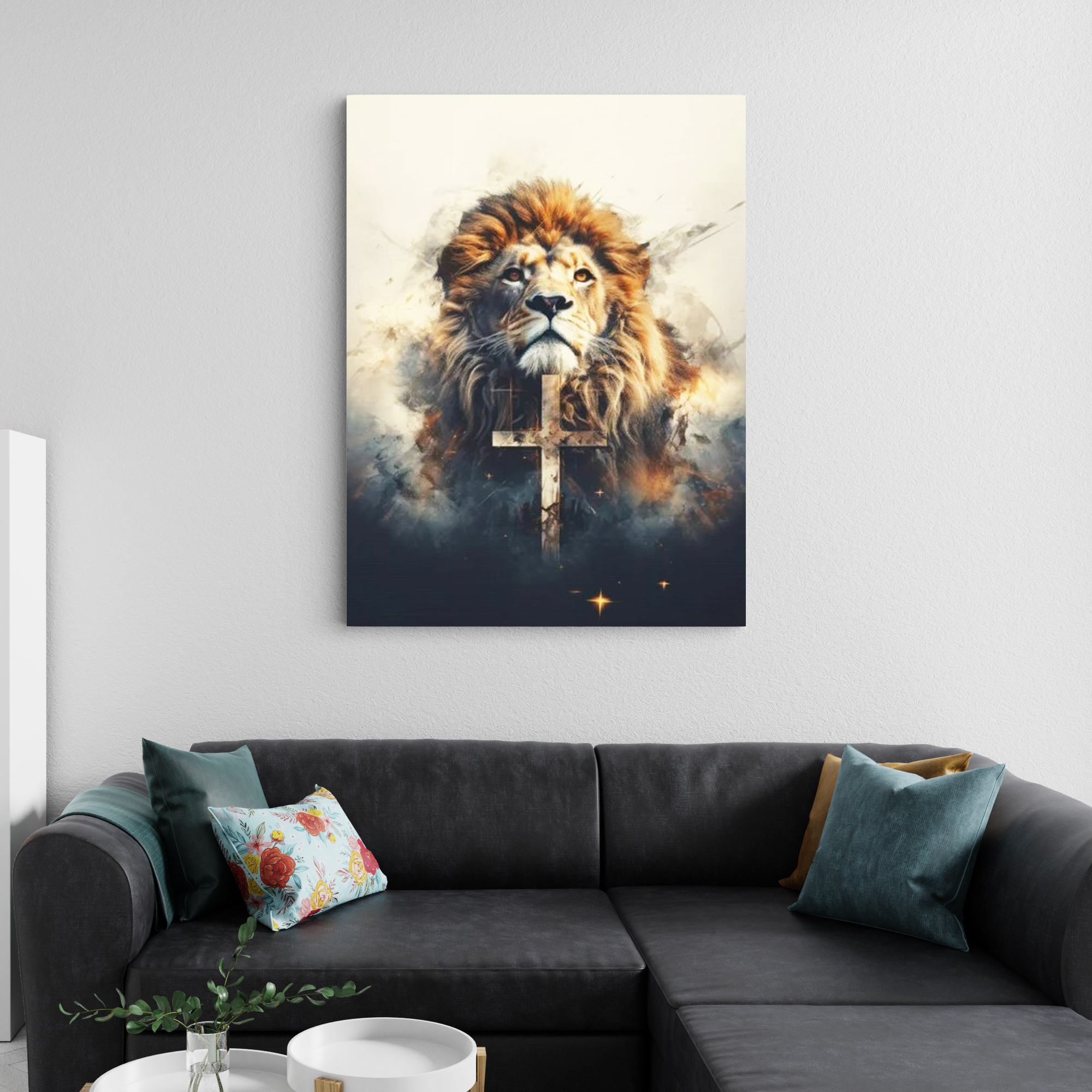 Lion Of Judah Canvas Wall Art Sale GuidingCross   2 16 