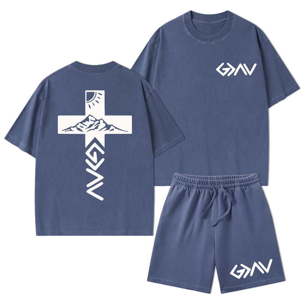 Faith Can Move Mountians Christian Performance Shorts Sale - GuidingCross