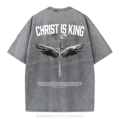 Christ Is King Christian Washed T-Shirt