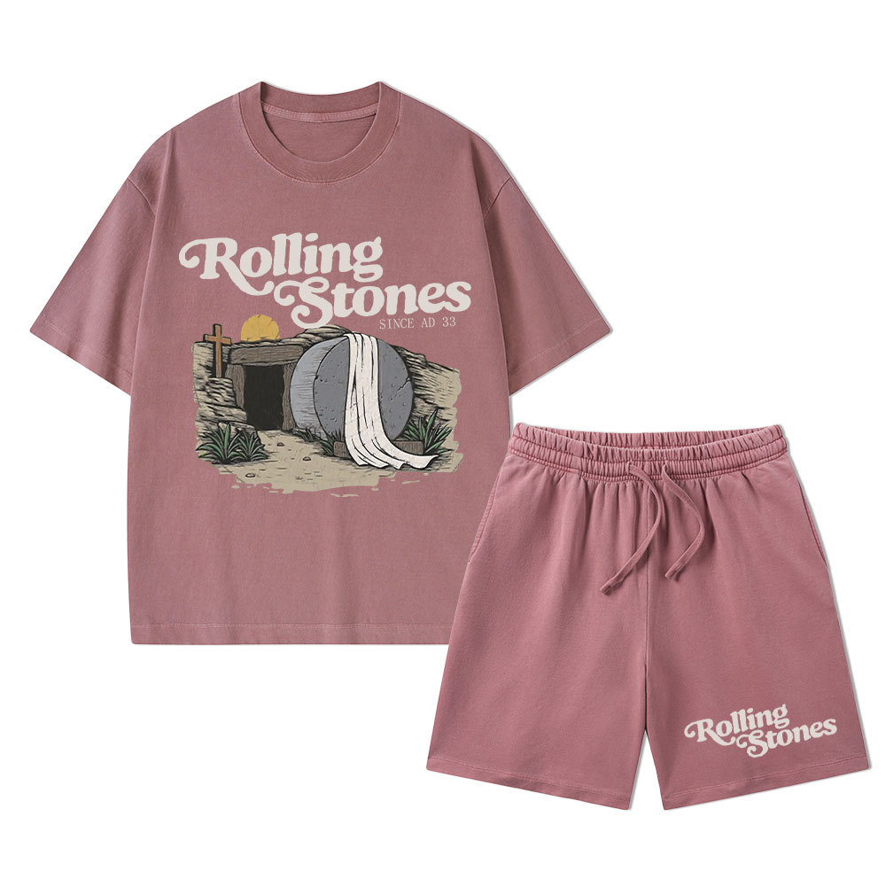 Rolling Stone Christian Washed T-Shirt & Shorts