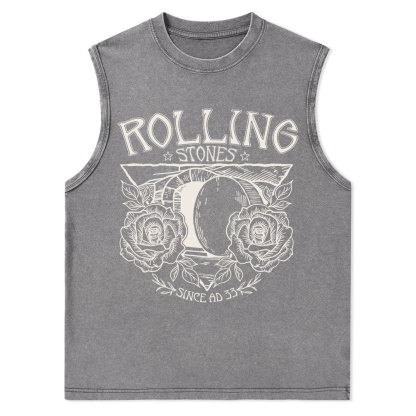 Rolling Stones Retro Christian Washed sleeveless Tee
