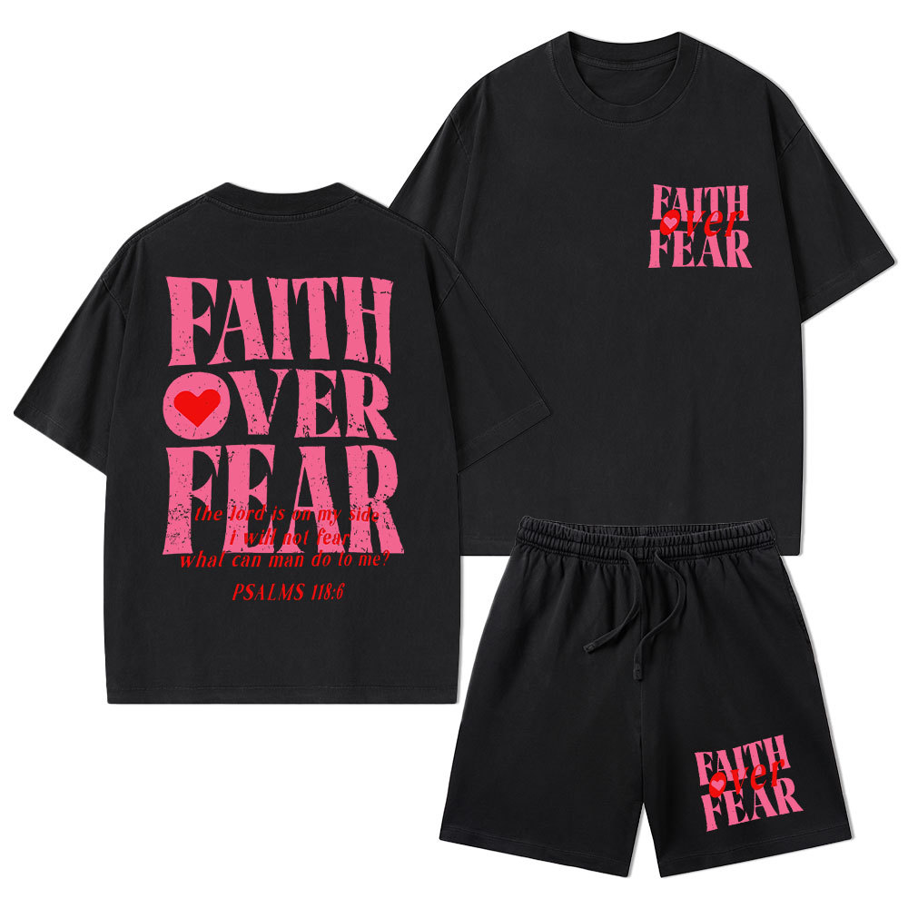 Daughter Of The King Christian Washed T-Shirt & Shorts