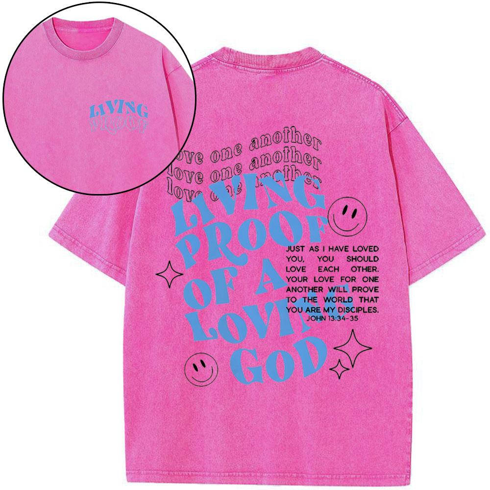 Love One Another Christian Washed T-Shirt