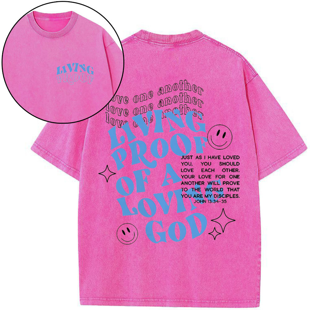 Love One Another Christian Washed T-Shirt