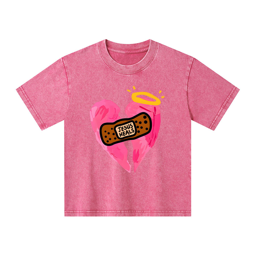 Jesus Heals Kid Washed T-Shirt