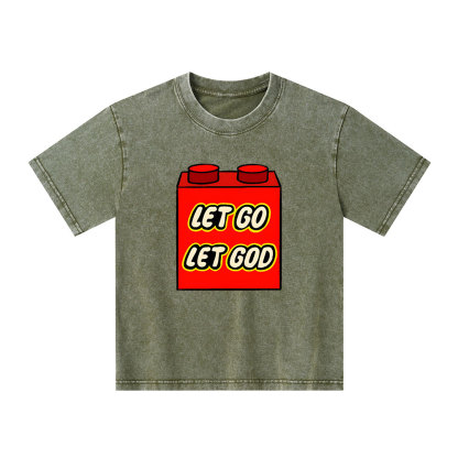 Let Go Let God Kid Washed T-Shirt