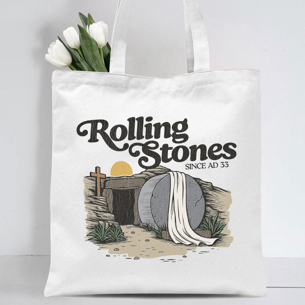 Rolling Stone Christian Canvas Tote Bag